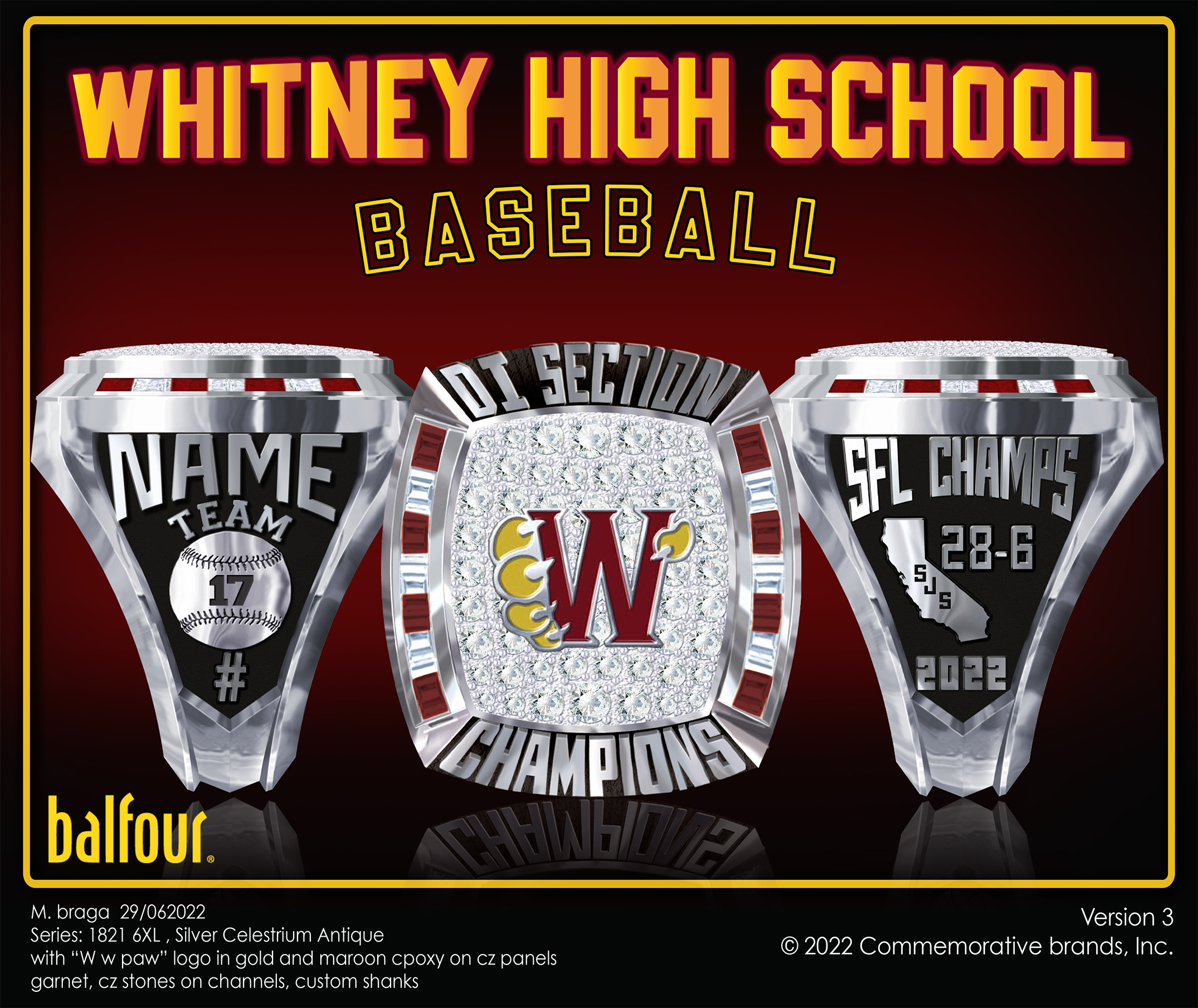 2024 Balfour Replacement Class Rings 2021 Championship - sneab.shop