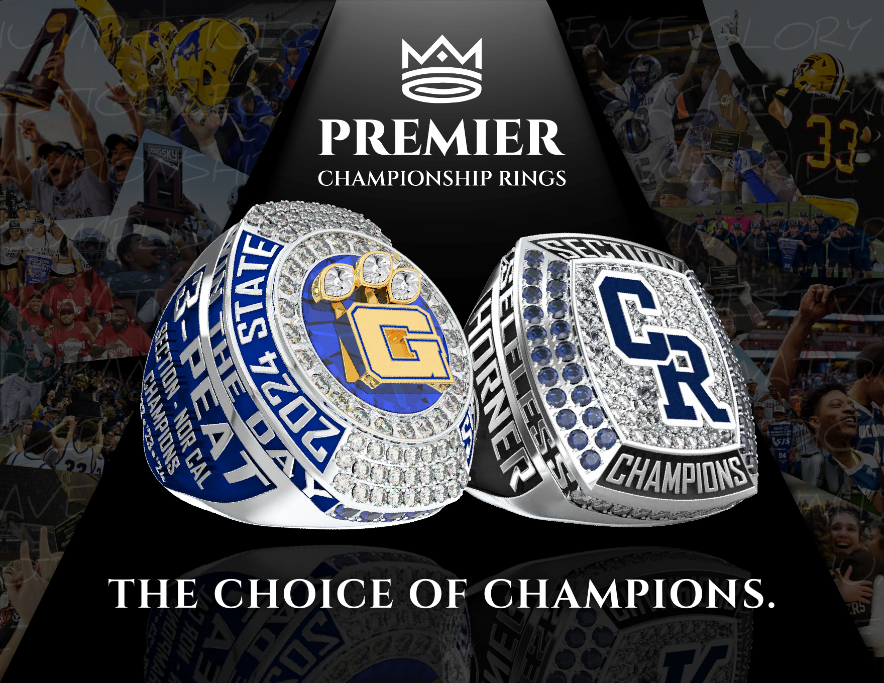 Premier Championship Rings – The Choice of Champions brochure cover
